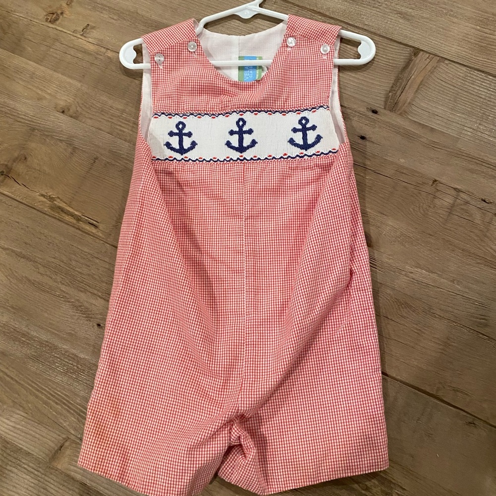 Smocked sailor / anchor Jon Jon